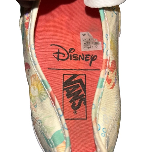 VANS x DISNEY The Little Mermaid Princess Ariel Sneakers Size 7.5 - Picture 5 of 6